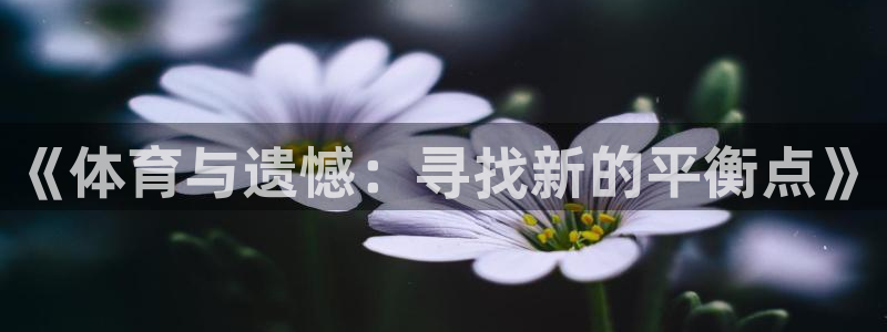 哈哈体育下载：《体育与遗憾：寻找新的平衡点》