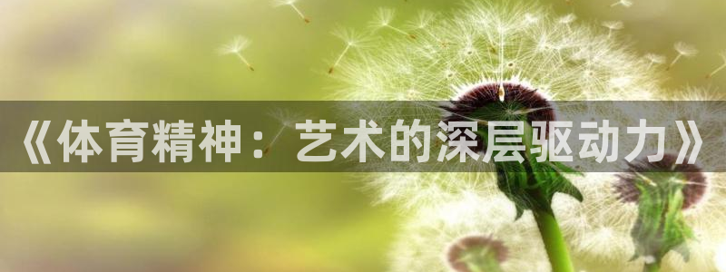 哈哈体育：《体育精神：艺术的深层驱动力》